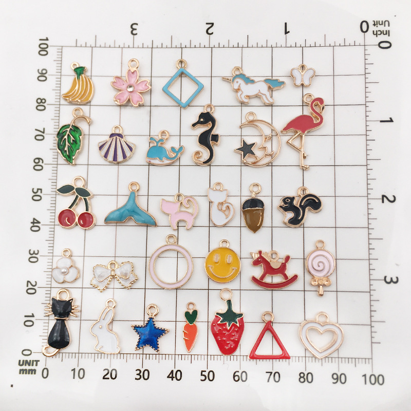 Aliexpress alloy kc gold diy jewelry accessories, earrings, bracelets, necklaces, pendants and pendants are mixed in 110 pieces per package pic 7