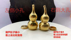 Factory Direct Sale Hollow Pure Copper Gourd Pendant, Brass Gourd Pendant Car Keychain Pendant
