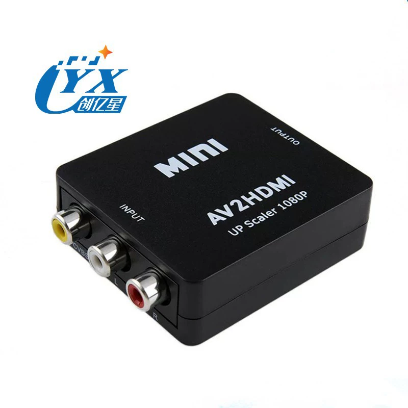 Мини-конвертер AV в HDMI для фабричной мини-платформы, набор конвертеров HDMI высокого разрешения, тюнер/планшет (конвертер AV в HDMI)