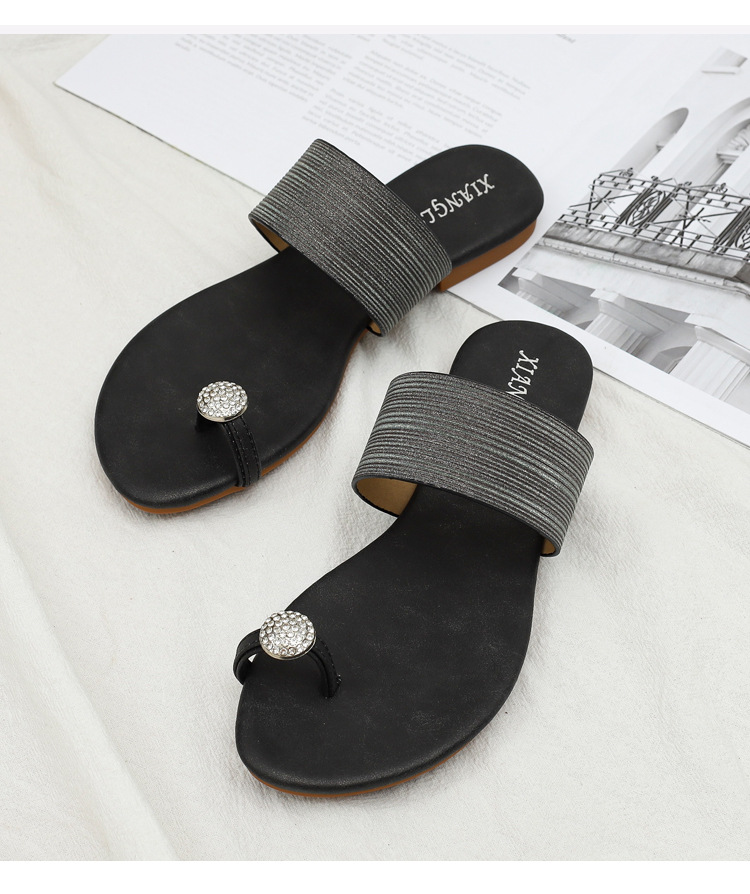 Women's Vacation Solid Color Open Toe Slides Slippers display picture 12