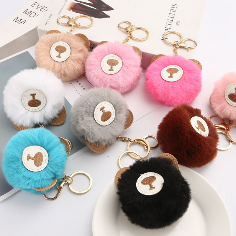 Cute Bear Alloy Bag Pendant Keychain display picture 4