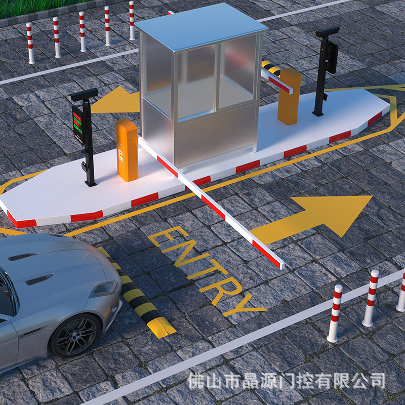 晶源6米道閘直杆快速中速道閘八角直杆廠家批發