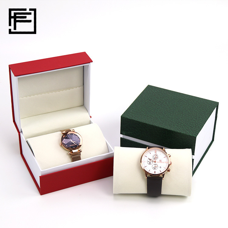 厂家批发高档PU真皮手表盒翻盖手表展示包装盒手表收纳盒现货送礼