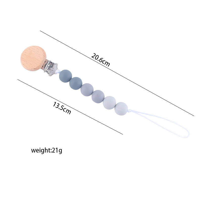 Bebé suministros de haya juguete mordedor bebé chupete de silicona pezón anti-gota cadena Amazon AliExpress Venta caliente