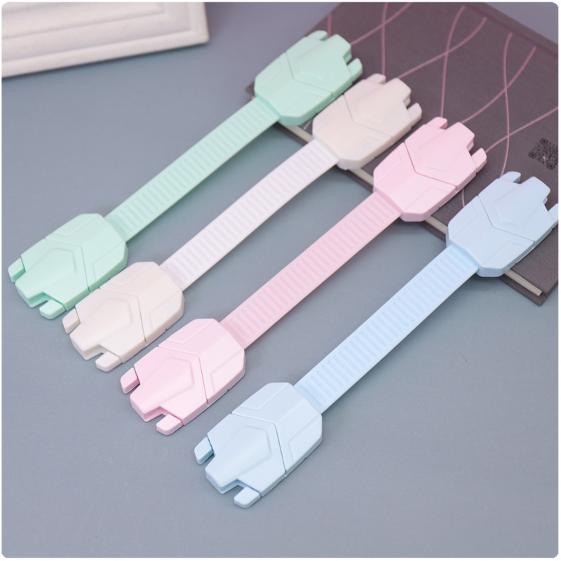 2020新品盾牌儿童安全锁多功能加长加强版抽屉锁防夹手柜子安全锁|ru