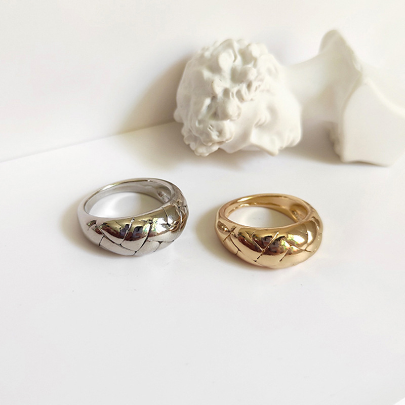 1 Piece Fashion Solid Color Zinc Alloy Plating Womenu0027S Rings