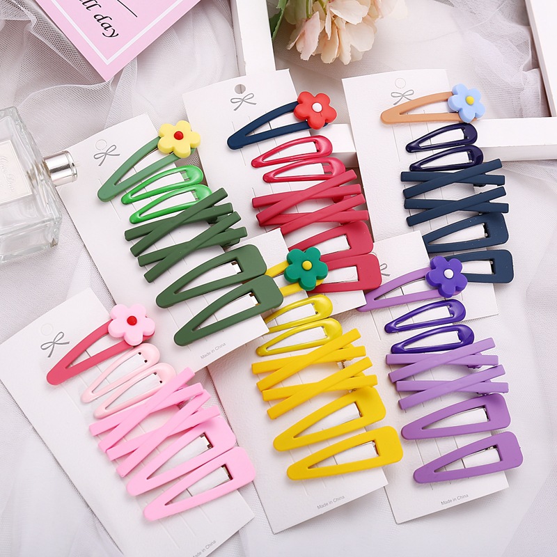 Han Sweet Cute Flower Hairpin Avocado Hairpin Cheap Set 7 Piece Set display picture 13