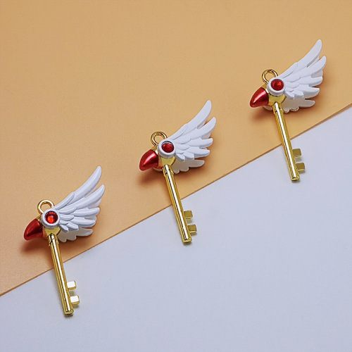 Cardcaptor Sakura Creative Magic Wand Keychain Cute Keychain Pendant Variety Sakura Anime Pendant Pendant