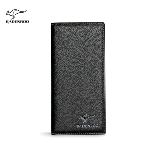 Long cowhide money men's genuine leather wallet multi-card slot wallet large capacity leather bag holder short cross-border dropshipping