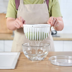 Manufacturer wholesales Korean creative kitchen storage basins, household plastic double-layer vegetable baskets, fruit drain baskets