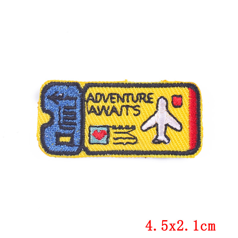 Clothing Sticker Patches Classification 1 Piece Cartoon Style Cute Spaceship Black Clothing Sticker Patches
