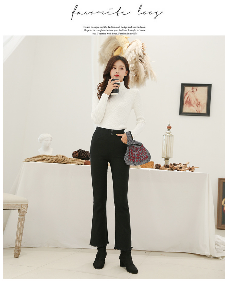 Pantalon léger femme en coton - Ref 3430156 Image 7