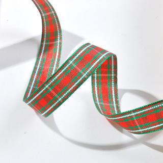 Yao Ming Plaid cinta hecha a mano DIY cinta regalo material de embalaje 2,5 cm Plaid banda accesorios para el cabello material decorativo