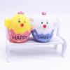 Metrolatin broken shell chicken with BB whistle hug the chick birthday cake decorative year -old chicken baby cake ornament