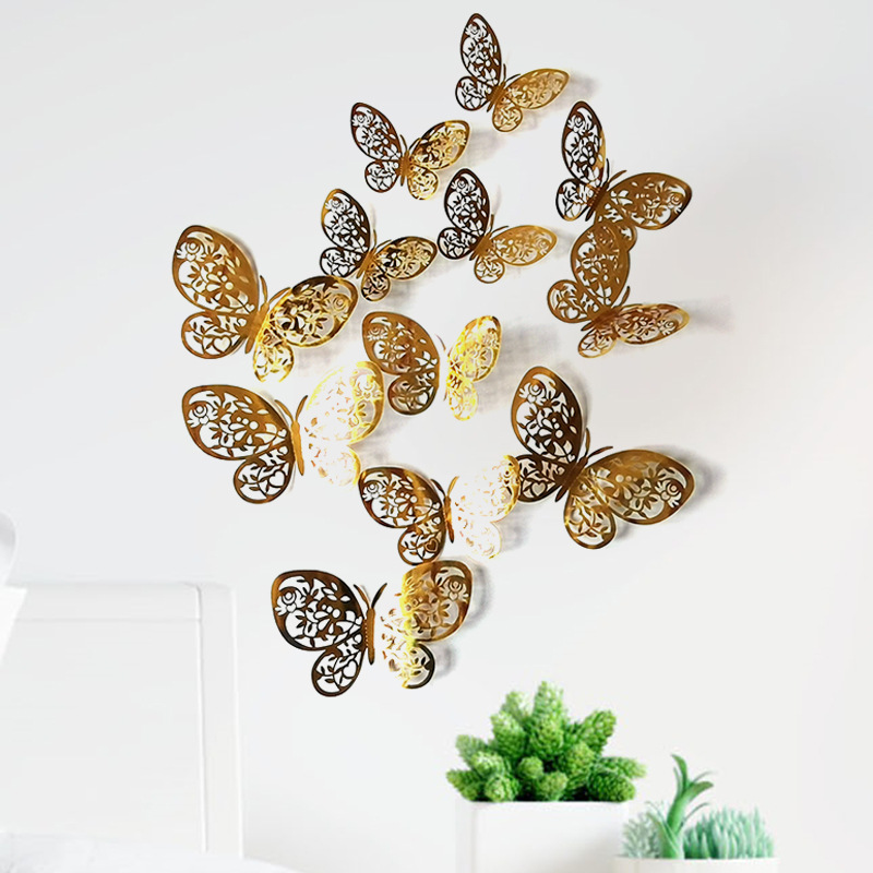 Cute Butterfly Paper Wall Sticker Wall Art display picture 2