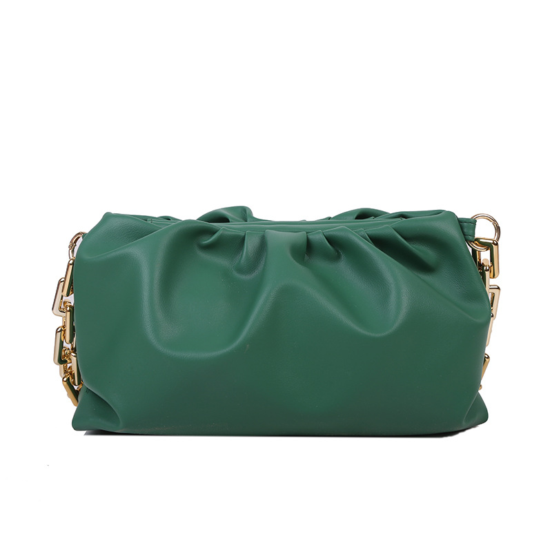 Women's Medium Pu Leather Solid Color Streetwear Cloud Shape Lock Clasp Underarm Bag display picture 49