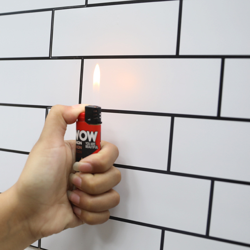 Nordisk minimalistisk liten vit tegel kök oljebeständig klistermärke självhäftande tapet väggdekal badrumsrenovering_voghion.com