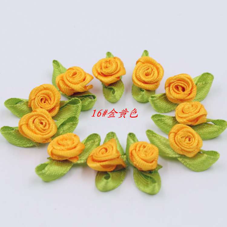 Pequeña cinta Rosa ropa para niños accesorios de juguete en stock diy1.5cm pequeña flor Rosa