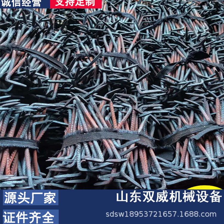 矿用扒钉 螺纹钢扒钉 圆钢扒钉 厂家 规格可定做