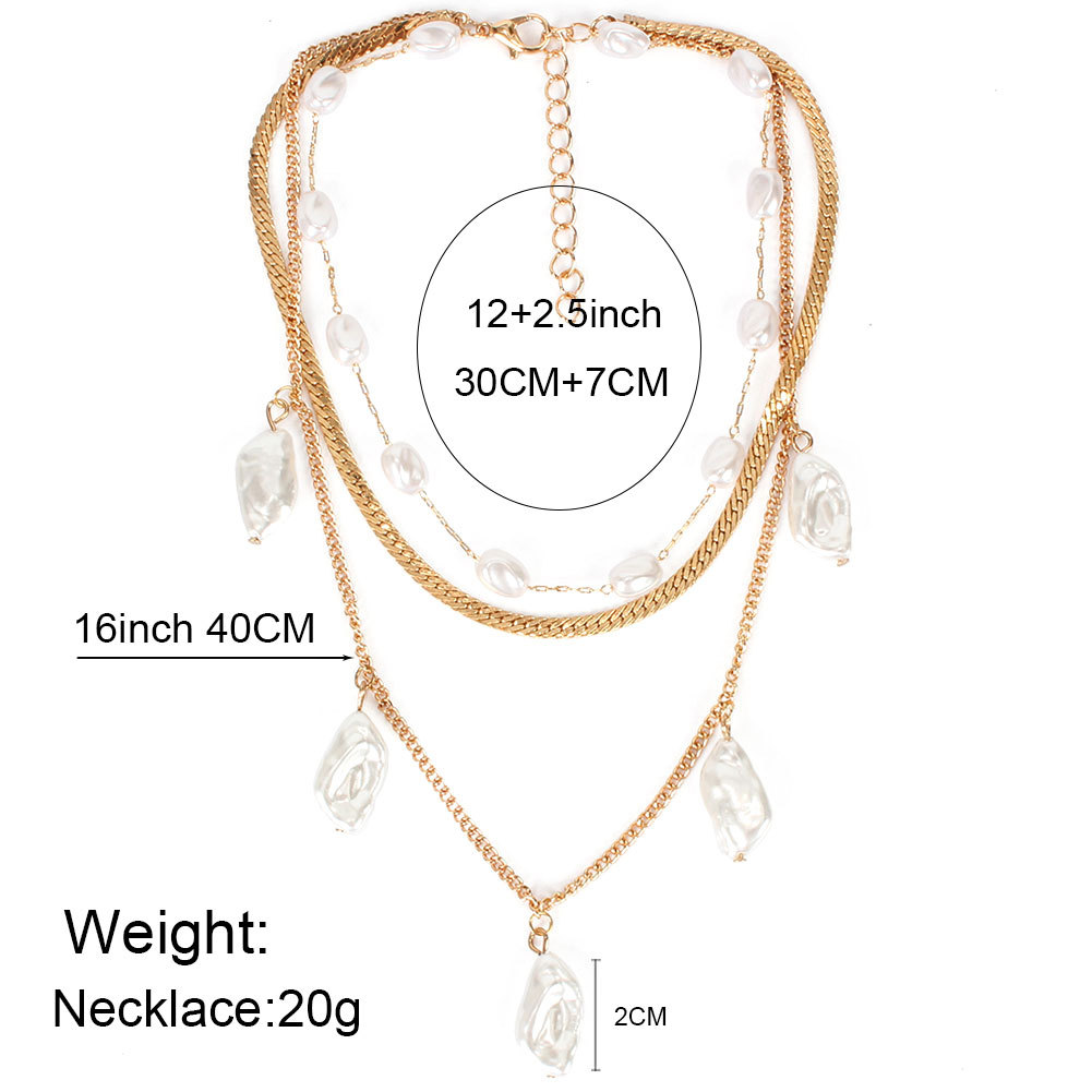 Bohemian Simple Shaped Pearl Necklace For Women Wholesale display picture 1