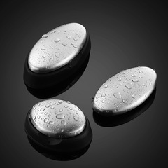 Cross-border 304 stainless steel soap dish oval bathroom metal soap kitchen small tools