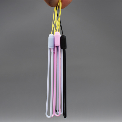 龙岗手机硅胶挂绳创意卡通手机挂绳彩色KT叮当硅胶挂脖绳子|ms