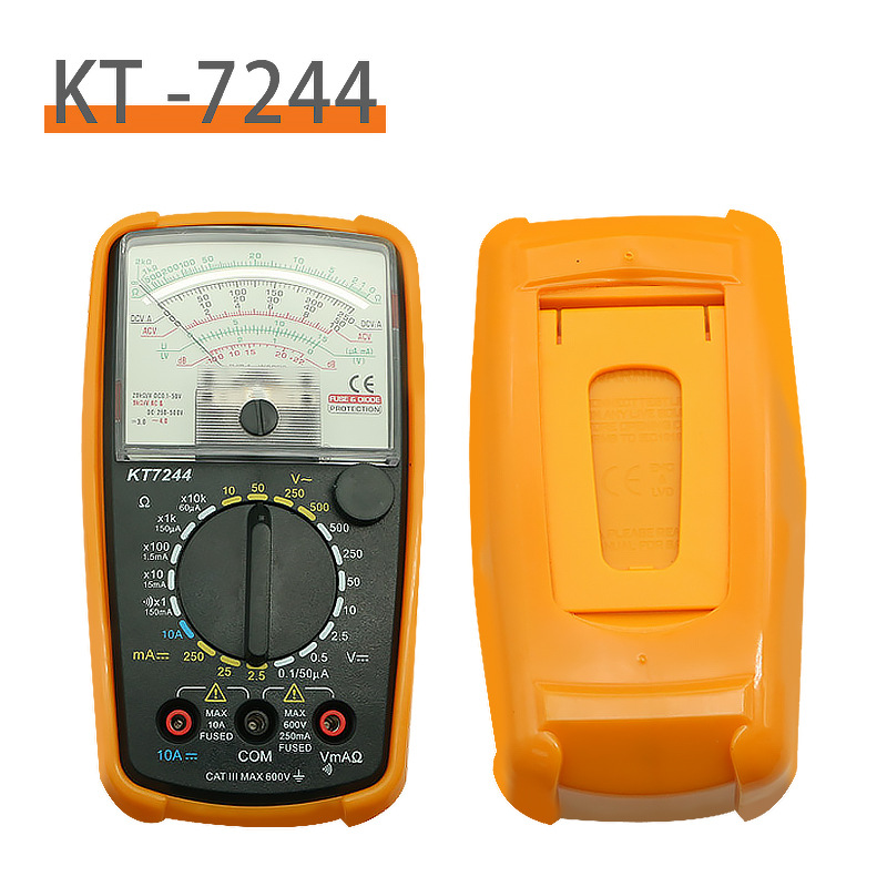 KT7244指针式多功能机械万用表保护套防摔抗震内磁防烧表头