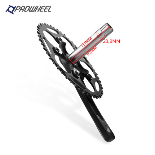 prowheel Haomeng road bike crankset 110BCD positive and negative teeth 5 claw single disc bicycle 172.5 left and right crank