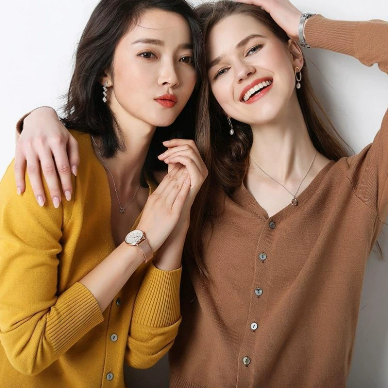 Spring soft long-sleeve, cardigan, sweater, jacket, V-neckline, oversize
