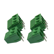 厂家供应 接线端子  128弯针 间距5.0/5.08  螺钉式PCB 绿色
