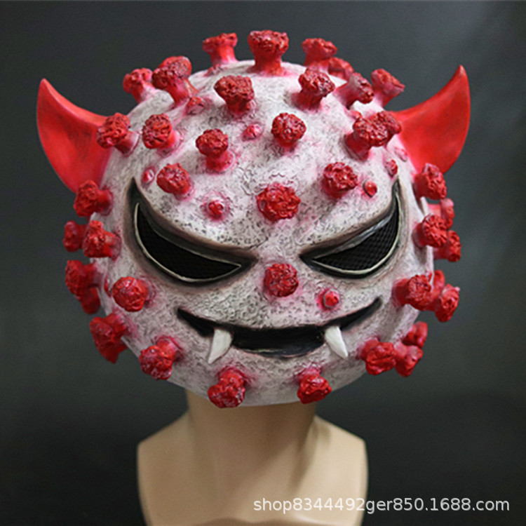 Halloween horror props virus máscara mascarada parodia miedo látex máscara sombrerería