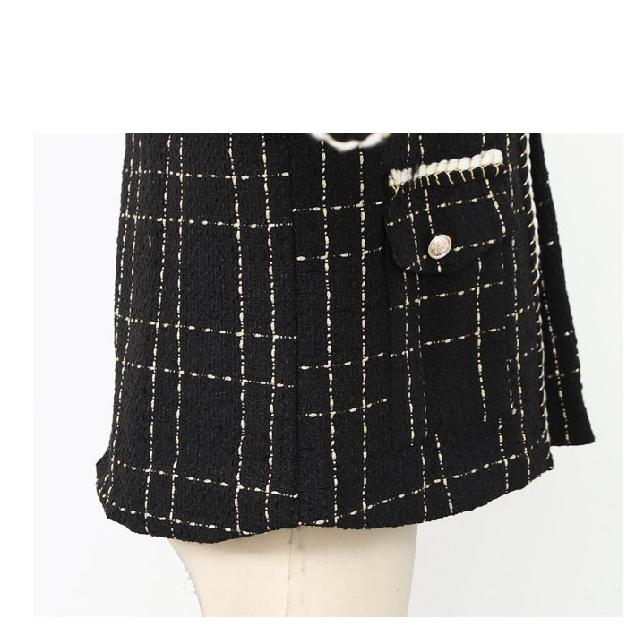 plus size loose retro long-sleeved pocket cardigan blouse NSCX8148