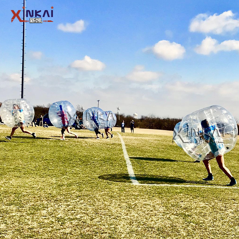 厂家批发 趣味运动会道具 充气PVC/TPU透明碰碰球 充气碰撞球
