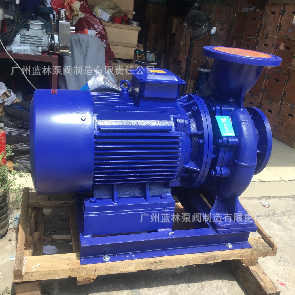 不锈钢卧式低转速管道泵 卧式管道泵 ISHD低数管道泵配节能电机