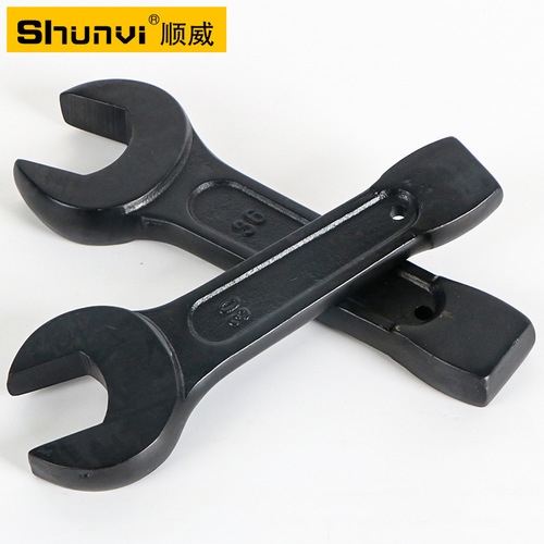 Manufacturer wholesale heavy-duty percussion wrench, plum blossom wrench, single-head straight handle open-end wrench, forged 41 46 65