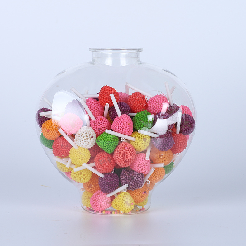 Fábrica al por mayor transparente de plástico para mascotas creativo DIY deseando botella de caramelo hecha a mano Arco Iris nebulosa estrella suerte botella vacía