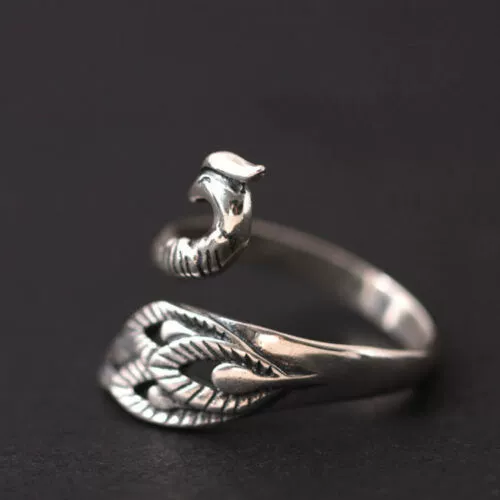Creative retro Phoenix, adjustable ring, peacock