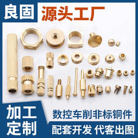 精密CNC铜件加工 机械非标五金铜螺母铜配件 小铜件加工非标定制