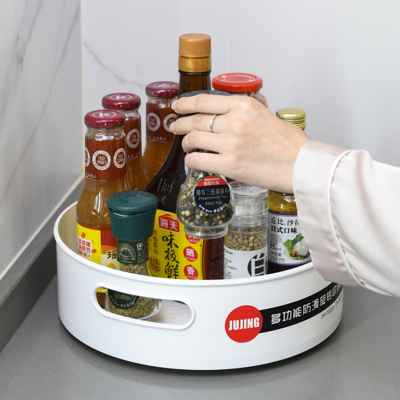 旋轉置物架廚房衛浴多功能收納架調味品調料瓶桌面整理收納盒廠家
