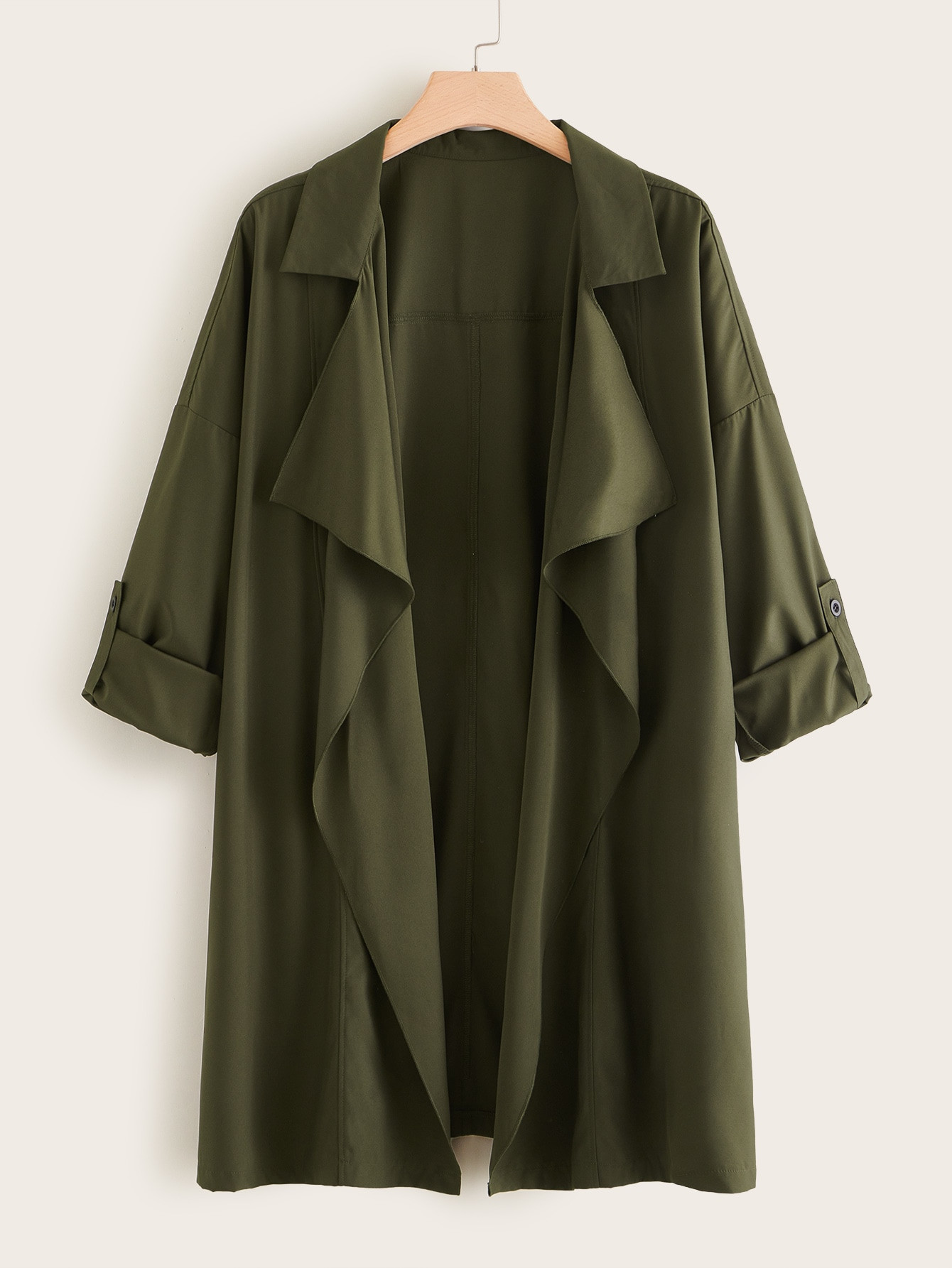 跨境大码女装休闲长款长袖女士开衫外套|ru