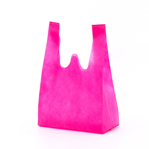 Non-woven vest bag Supermarket shopping mall blank shopping tote bag LOGO advertising handbag
