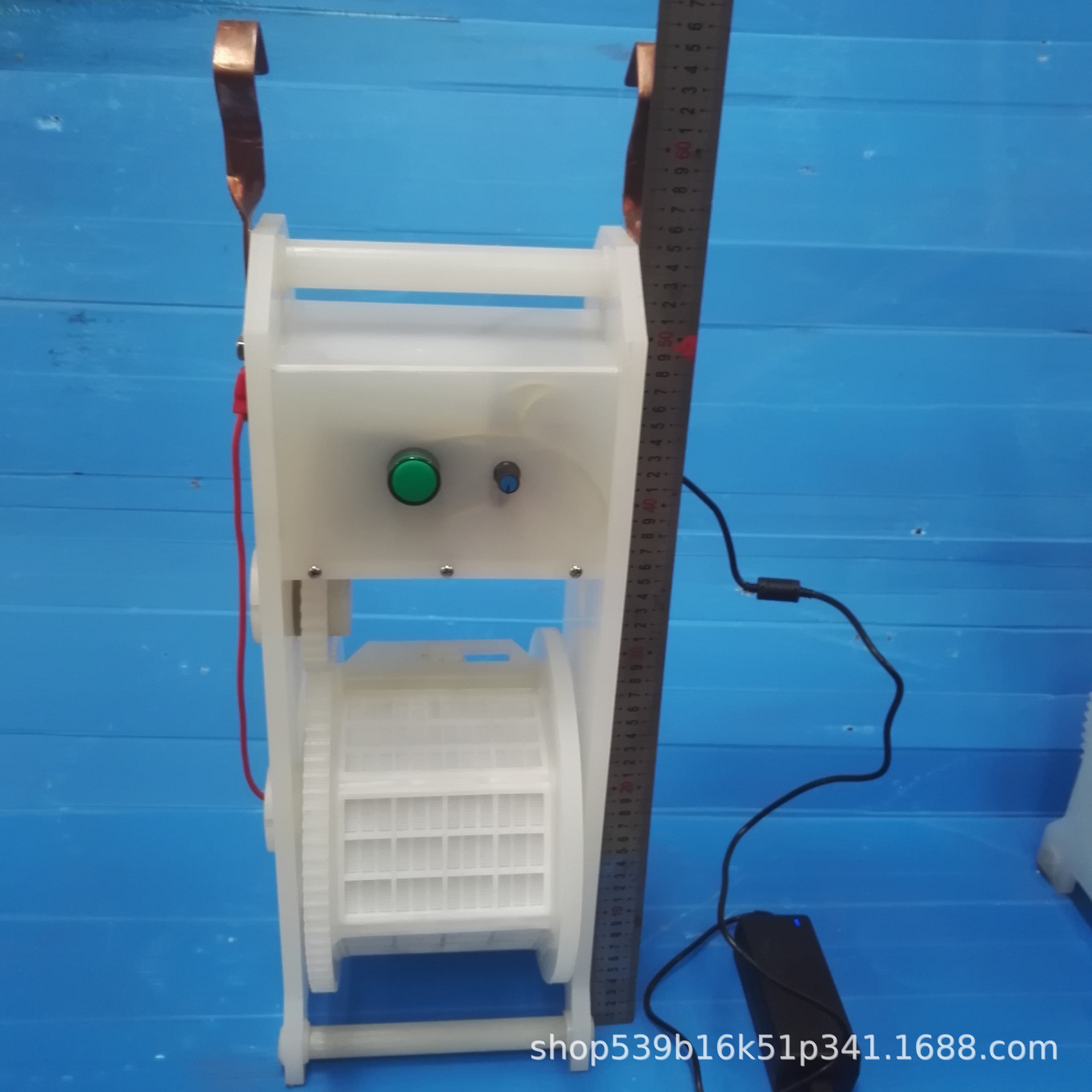 挂镀槽用挂钩式自转可调速小批量打样试验微孔电化镀PP滚筒笼桶篮