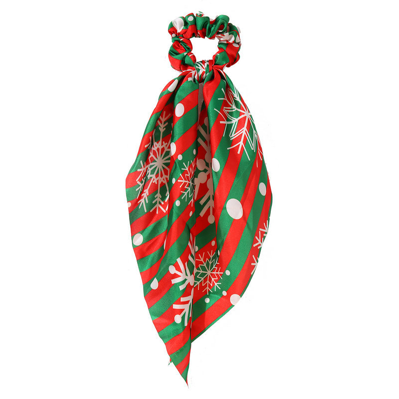 Nouveau Ruban Imprimé Cravate À Cheveux Créative Simple Série De Noël Chouchous En Gros Nihaojewelry display picture 3