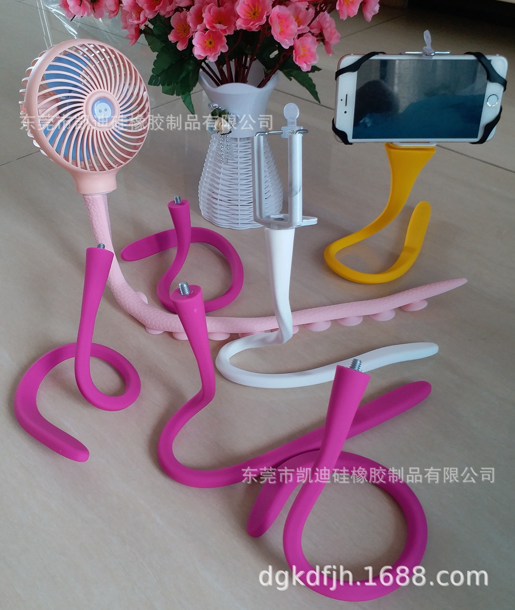 婴儿床监视器硅胶支架 婴儿床风扇支架 婴儿床固定监控支架 批发