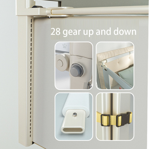 Bed Rail Infant Anti-Fall Guardrail Large Bed Side Fence Baby Toddler Anti-Drop Bed Barrier Safety Guard