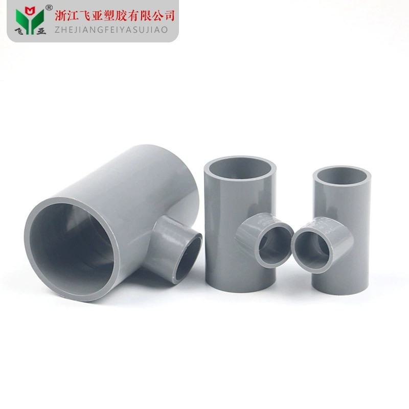 ПВХ Редукционный тройник UPVC Редукционный тройник совместный клей фитинги для водоснабжения пластиковый размер преобразования Тройник