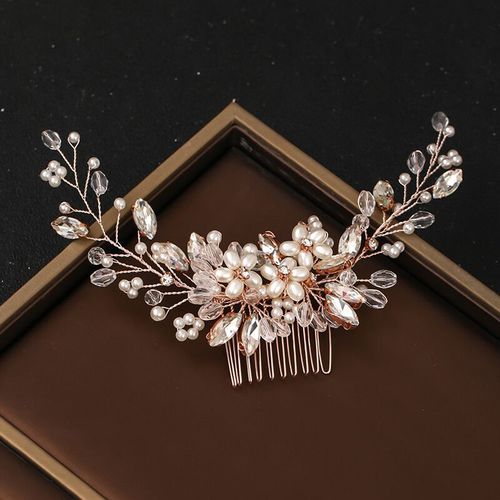 Hairpin hair clip hair accessories for women Headdress pin Pearl Hair Comb Wedding Dress Accessories pan hair headdress