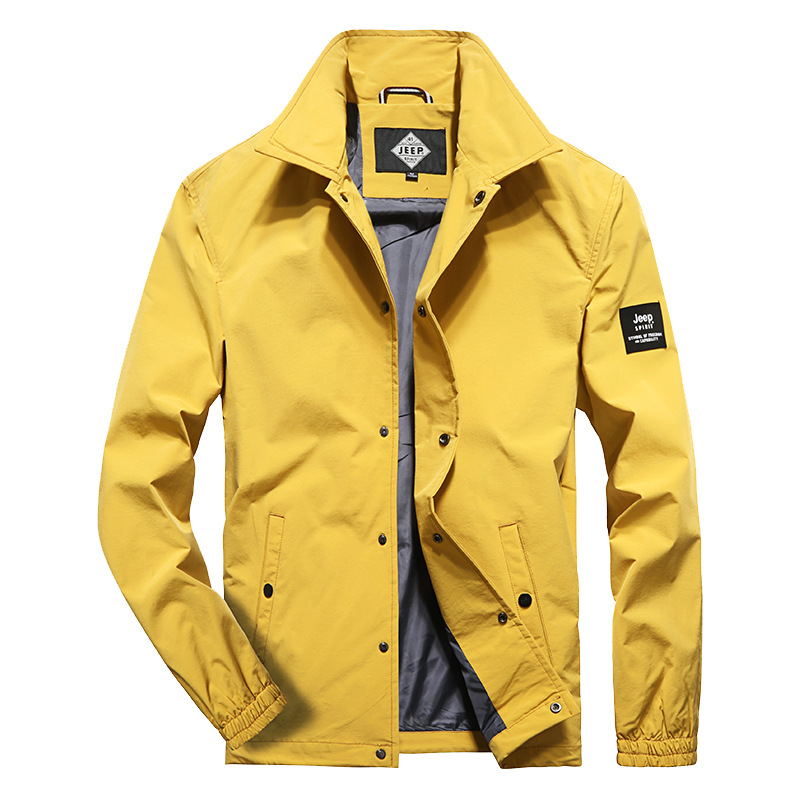 Amazon primavera y otoño chaqueta de los hombres nueva al aire libre más tamaño casual chaqueta de solapa de los hombres chaqueta suelta comercio exterior