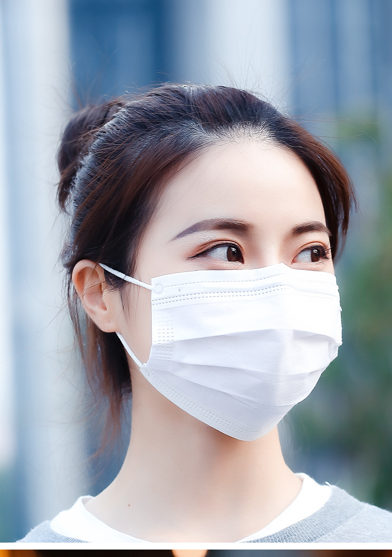 現貨兒童成人 一盒50入盒裝49元一片一元三層加厚一次性口罩 防塵三層加厚口罩防霧霾透氣