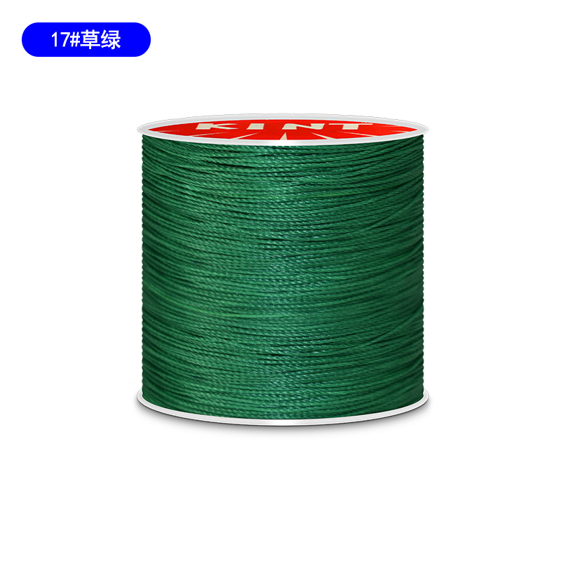 Cuerda de algodón KNT cuerda de poliéster cuerda trenzada de color hilo de cera de cuero DIY cuero hecho a mano redondo hilo de cera pulsera cuerda de cabeza